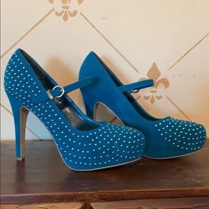 Studded Mary Jane Pumps